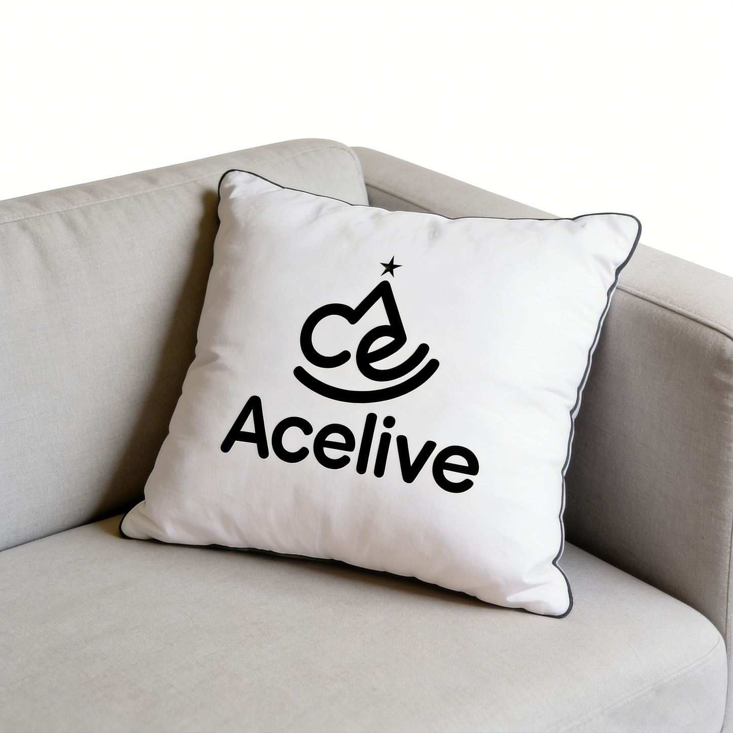 Acelive Decorative Throw Pillow, Soft Square Cushion, Modern Accent Pillow for Couch, Bed, Living Room, Home Decor