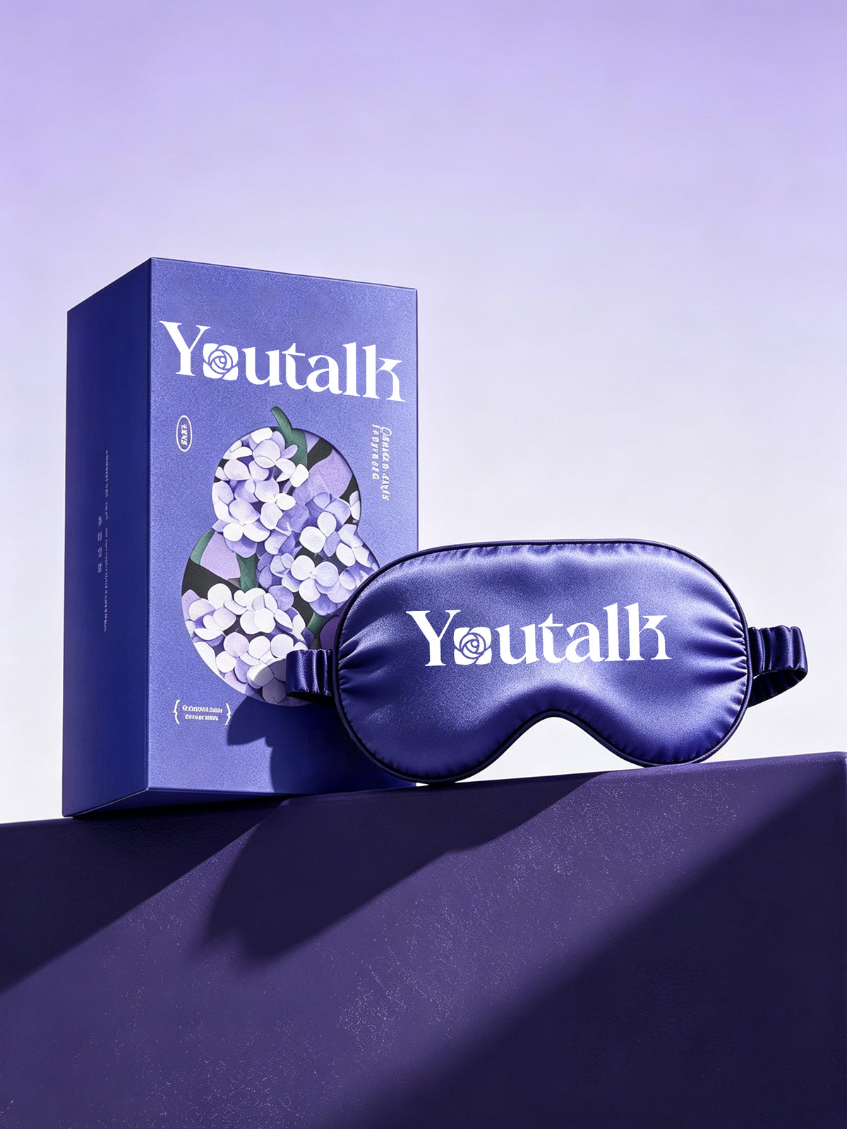 Youtalk Silk Sleep Eye Mask for Men Women, Ultra‑Soft Block‑Out Light Sleeping Mask, Adjustable Strap, Comfortable Eye Cover for Travel, Nap, Night Sleep, Premium Gift Box Packaging