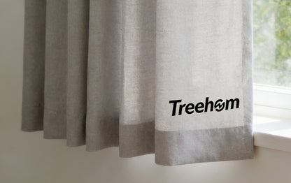 【Treehom Linen-Cotton Window Curtain】—— Natural Serenity for Your Living Space