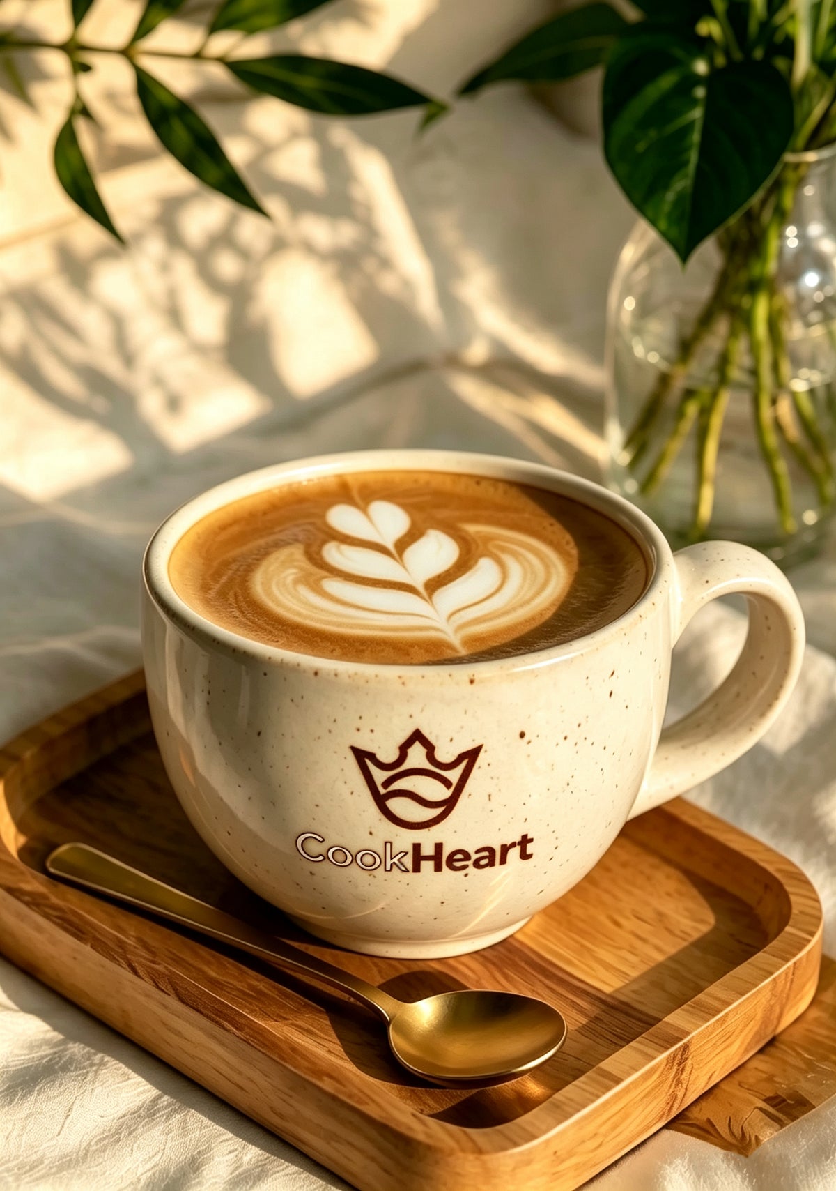 CookHeart Coffee Cups, Speckled Ceramic Latte Mug, Large Wide Mouth Coffee Mug for Cappuccino, Latte, Tea, Microwave & Dishwasher Safe, Home Office Coffee Cup with Gift Box