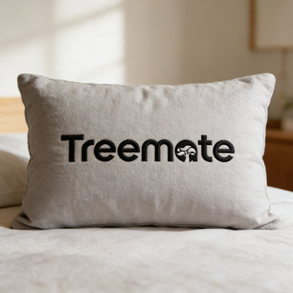 【Treemate Linen Throw Pillow】—— A Cozy Blend of Natural Texture & Timeless Style