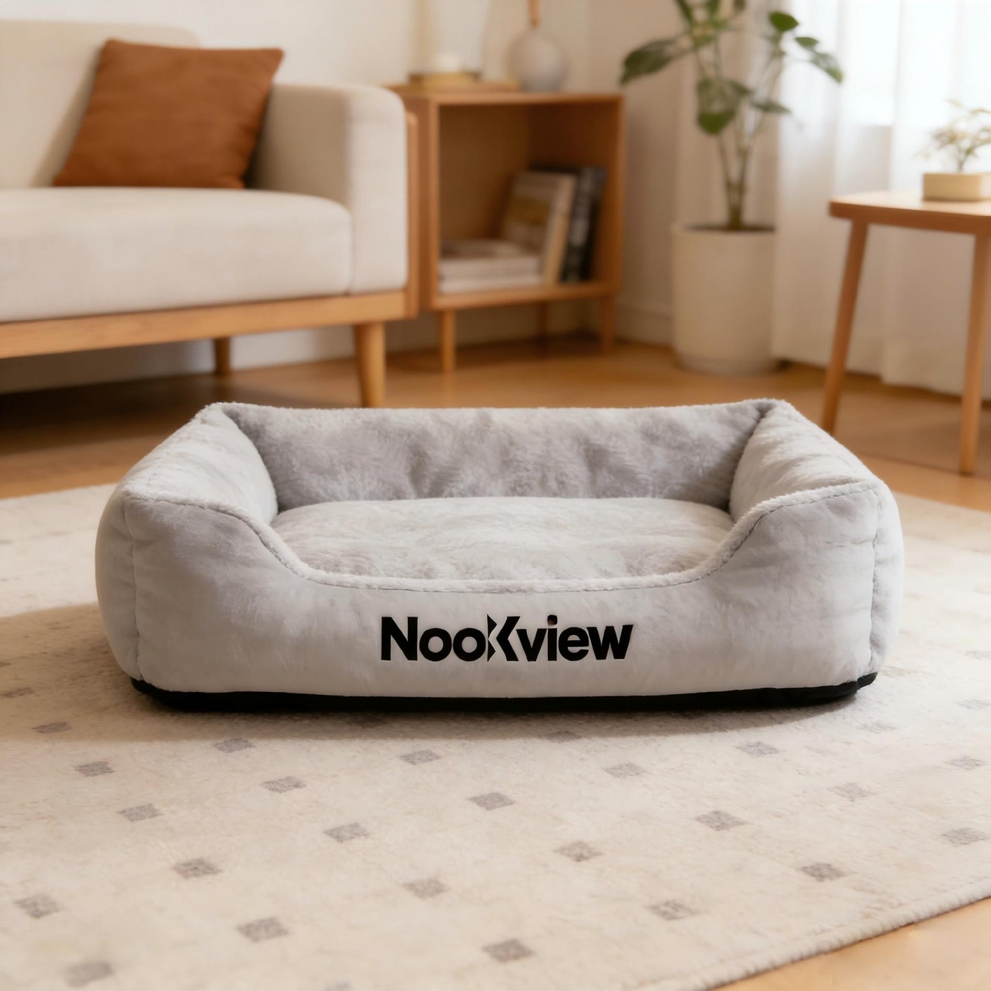 【NooKview Cozy Plush Pet Bed】—— A Warm & Comfortable Haven for Your Furry Friend
