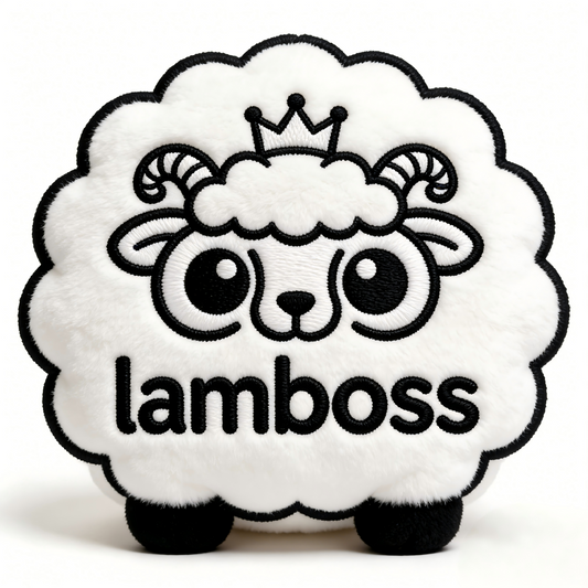 lamboss Sheep Plush Toy, Soft Stuffed Animal Pillow, Kawaii Lamb Plushie for Kids, Girls, Boys, Home Decor, Birthday Gift
