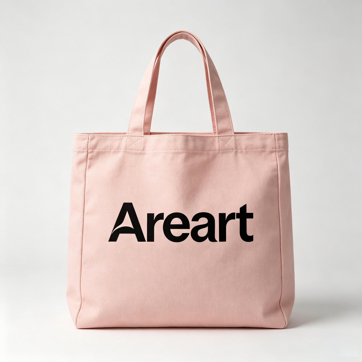 【Areart Handbags for ladies】—— Minimalist Pink Canvas Tote Bag for Daily Styling