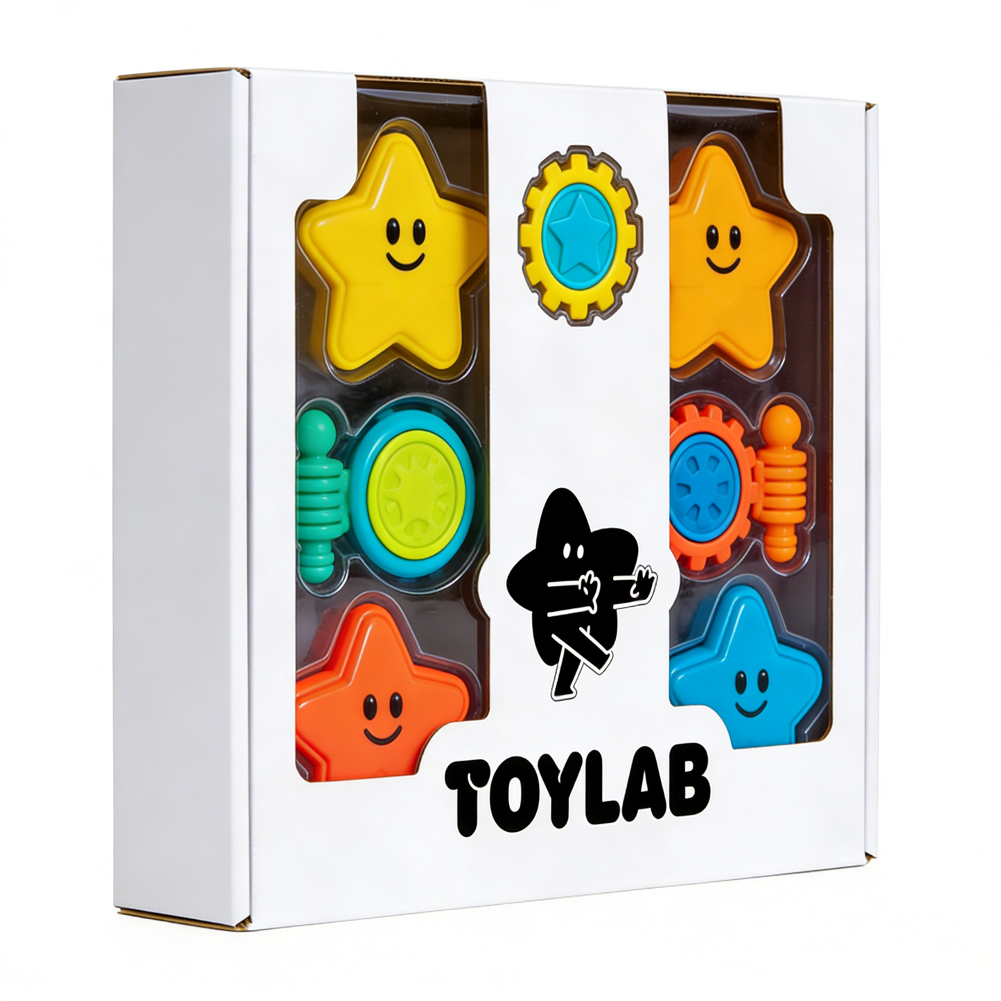TOYLAB Multi-Activity Sensory Toy Set for Toddlers & Kids 18M+, Educational STEM Learning Toy with Gears, Shapes & Fine Motor Skills Development, Interactive Play Toy for Preschool Learning