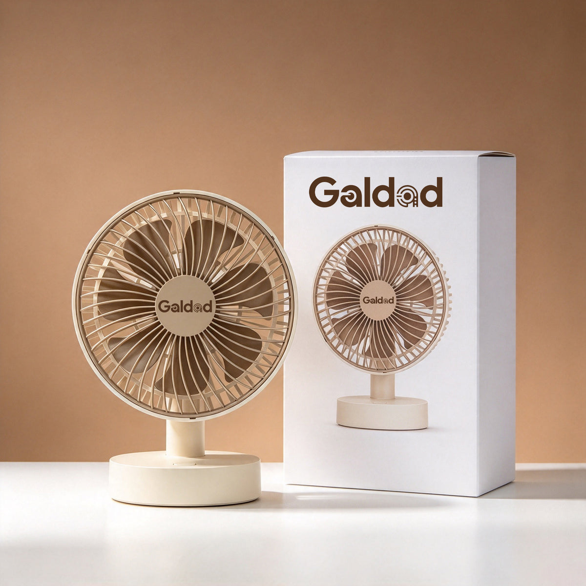 Galdad Electric Fans, Small Desk Table Fan, Portable Quiet Desktop Fan for Home, Office, Bedroom, Dorm Personal Cooling Fan