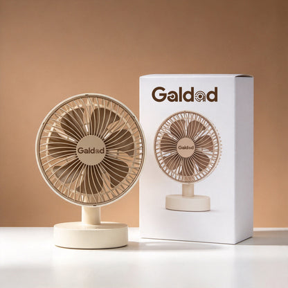Galdad Electric Fans, Small Desk Table Fan, Portable Quiet Desktop Fan for Home, Office, Bedroom, Dorm Personal Cooling Fan