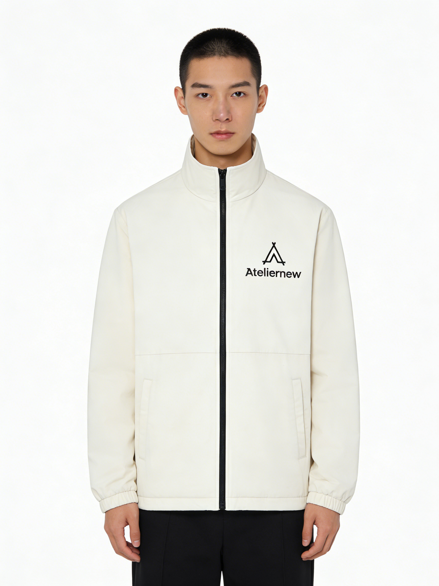 【Ateliernew Stand Collar Zip-up Jacket】—— Versatile & Functional Casual Outerwear