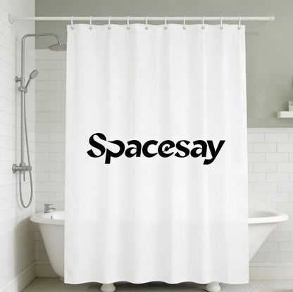 【Spacesay Minimalist Shower Curtain】—— Clean & Modern Sanctuary for Your Bathroom