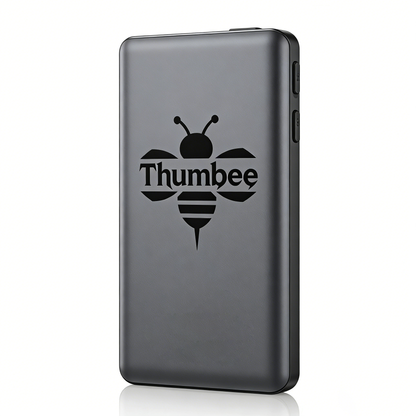 Thumbee Portable Charger, Slim Fast Charging Power Bank, High Capacity External Battery Pack with USB-C & USB-A Ports, Lightweight Portable Phone Charger