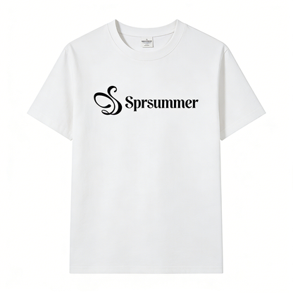 【Sprsummer Logo Print T-shirt】—— Fresh & Casual Daily Essential