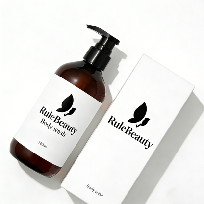 RuleBeauty Nourishing Body Wash, Gentle Hydrating Cleanser for Sensitive Skin, Daily Moisturizing Shower Gel with Natural Botanicals, Sulfate-Free & Paraben-Free, Soft & Glowing Skin for All Skin Types