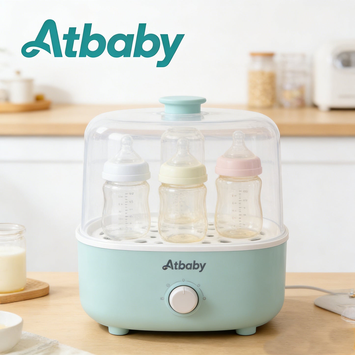 【Atbaby Multifunctional Baby Bottle Sterilizer】—— Safe & Efficient Care for Your Baby’s Feeding Gear