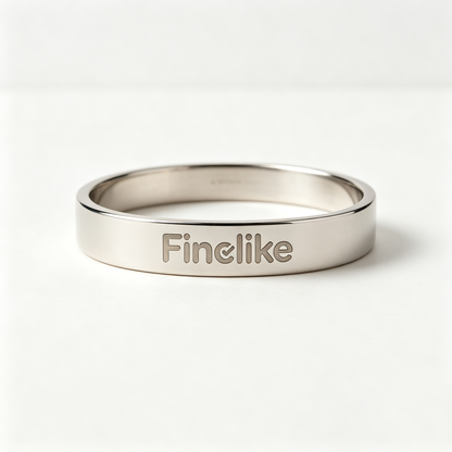 Finelike Polished Flat Band Bangle, Minimalist Stainless Steel Cuff Bracelet, Classic Daily Wear Plain Wrist Band Jewelry Gift for Women Men