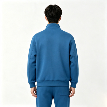 Galleowl Tracksuits Set, Stand Collar Full Zip Fleece Jacket & Jogger Pants, Soft Athletic Casual Sweatsuit for Gym Daily Loungewear