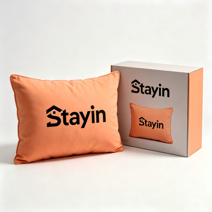 Stayin Rectangle Lumbar Throw Pillow, Soft‑Touch Decorative Accent Cushion for Couch, Sofa, Bed, Office Chair and Home Interior Decor
