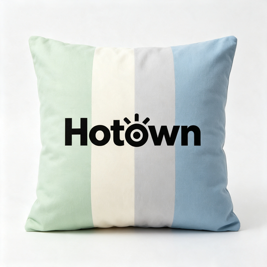Hotown Pastel Vertical Striped Throw Pillow Soft Decorative Square Cushion for Sofa Bed Couch, Vacuum Compressed Packaging