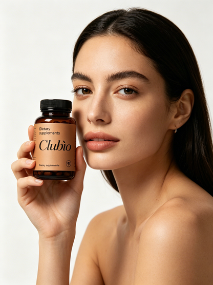 Clubio Premium Beauty From Within Dietary Supplement Capsules, Skin Hair Nail Support Vitamins, Non-GMO Gluten-Free Vegan Supplement for Women, Anti-Aging Collagen Boost Nutritional Pills