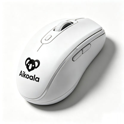 Aikoala Wireless Computer Mouse, Ergonomic Comfort Grip Wireless Mouse, Multi Button Cordless Mouse for Laptop Desktop PC Office Home Daily Use