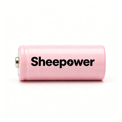 Sheepower Rechargeable Lithium Battery 5 Pack, High Capacity 3.7V Lithium Ion Cell, Stable Discharge Replacement Battery for Flashlight, Bluetooth Speaker, Small Electronic Devices