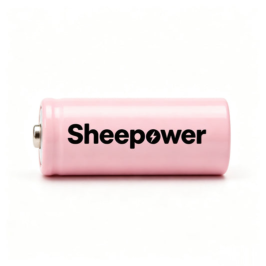 Sheepower Rechargeable Lithium Battery 5 Pack, High Capacity 3.7V Lithium Ion Cell, Stable Discharge Replacement Battery for Flashlight, Bluetooth Speaker, Small Electronic Devices