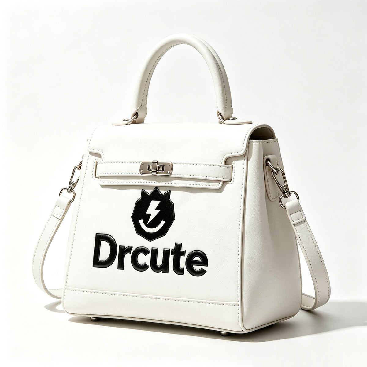 Drcute Women Top Handle Handbag, Faux Leather Satchel Purse, Removable Shoulder Strap Crossbody Bag for Daily Dating Party