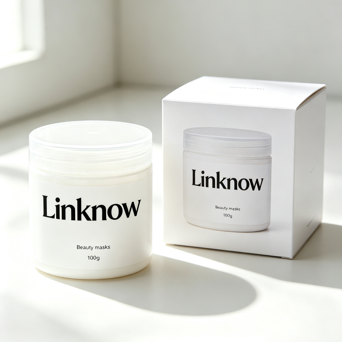 Linknow Beauty Masks 100g, Nourishing Hydrating Facial Mask for Skin Moisturizing and Soothing, Daily Skincare Face Mask for All Skin Types