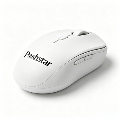 Poshstar Silent Wireless Computer Mouse,Bluetooth Mouse, Portable Rechargeable Cordless Mouse for Laptop PC Mac Office Home