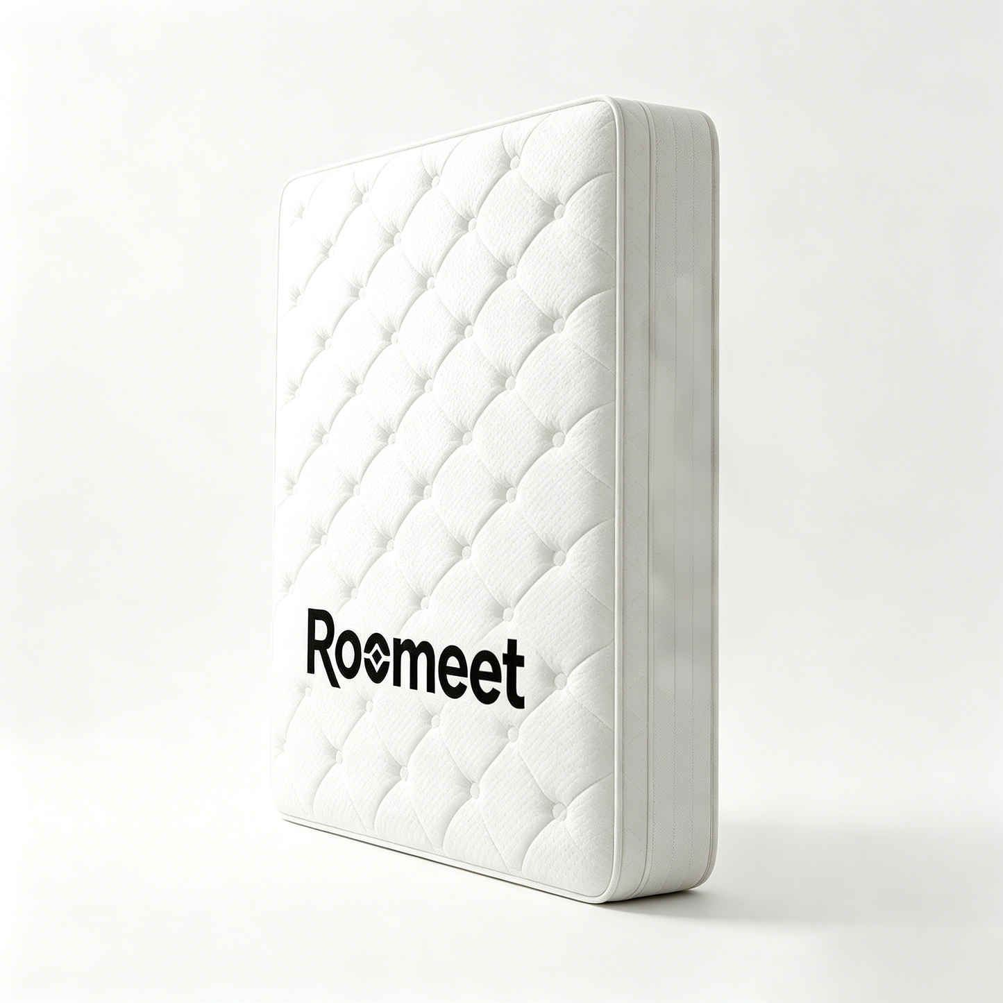 Roomeet Hybrid Pocket Coil Mattress, Medium Firm Euro Top Mattress with Breathable Knit Fabric, Motion Isolation Innerspring Mattress in a Box for Back Pain Relief