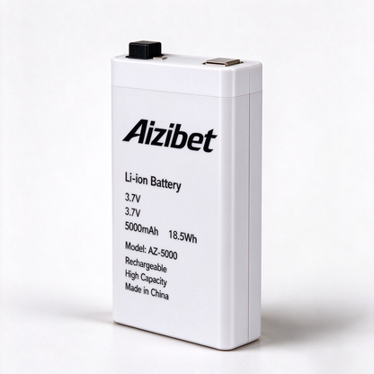 Aizibet Rechargeable Lithium-Ion Battery AZ-5000, 3.7V 5000mAh High Capacity Replacement Li-ion Battery for Electronic Devices