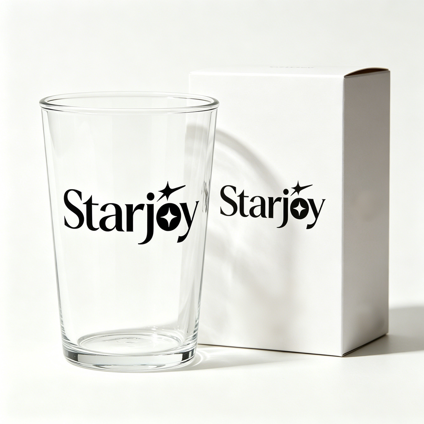 Starjoy Clear Heavy Base Glass Drinking Tumbler, Multipurpose Water Glass Cup, Dishwasher Safe Simple Glassware for Water Juice Coffee Tea Home Kitchen