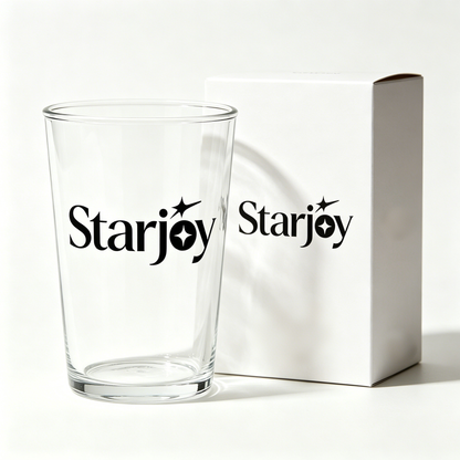 Starjoy Clear Heavy Base Glass Drinking Tumbler, Multipurpose Water Glass Cup, Dishwasher Safe Simple Glassware for Water Juice Coffee Tea Home Kitchen