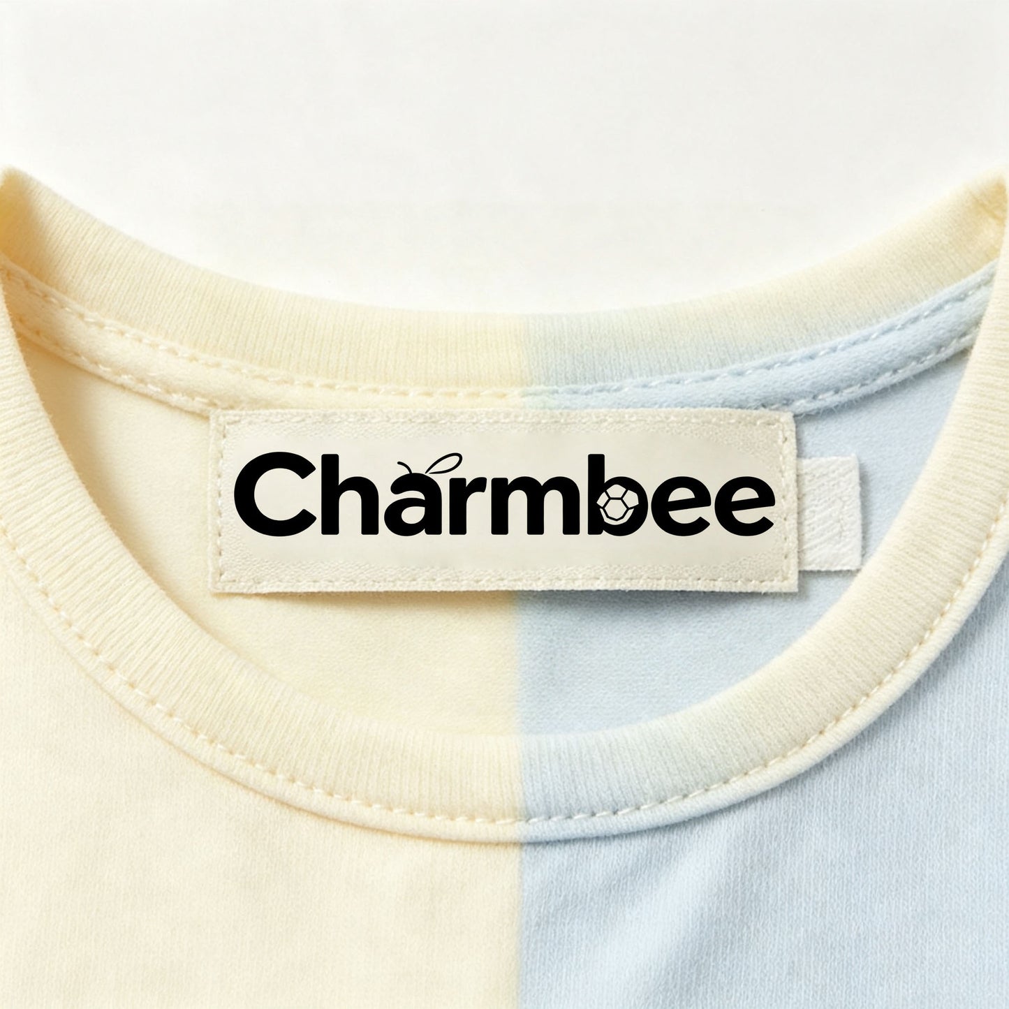 Charmbee Toddler Girls Short Sleeve Color Block Dress, Soft Cotton Rainbow Panel Casual Summer A-Line Play Dress for Little Girls