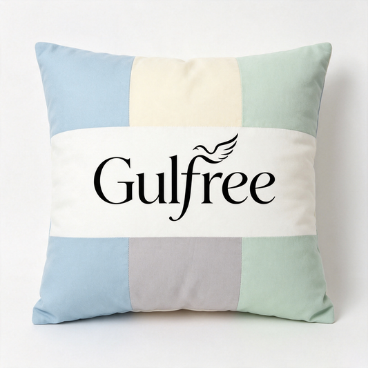 Gulfree Color Block Square Throw Pillow Complete Set, Soft Pastel Cushion with Insert, Vacuum Compressed Home Sofa Decor Pillow Gift Box