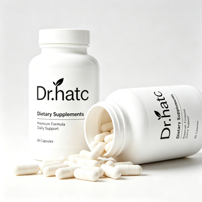 Dr.hatc All‑Natural Daily Dietary Supplement Capsules, Premium Herbal Formula, Nutrition Immune & Body Wellness Support, Non‑GMO