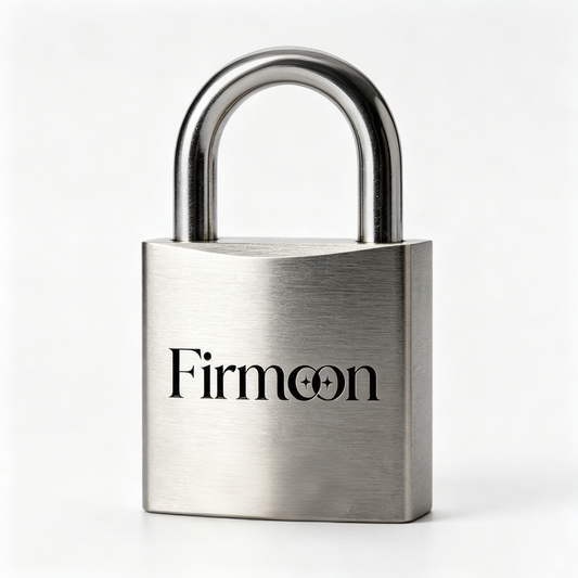 Firmoon Metal lock, Heavy Duty Weatherproof Metal Lock with Hardened Steel Shackle, Anti-Cut Anti-Rust Security Padlock for Gate, Shed, Locker, Storage Unit, Garage, Outdoor & Indoor Use