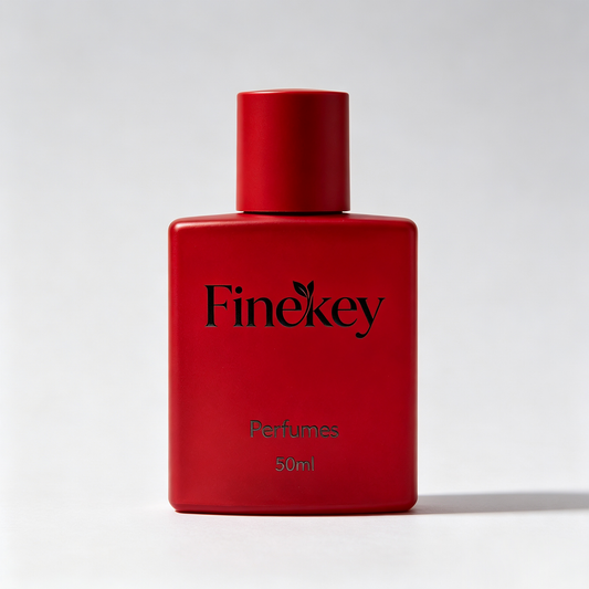 Finekey Eau de Parfum Long Lasting Fragrance for Women, Elegant Romantic Scent Portable Square Red Perfume Bottle, Daily Dating Office Luxury Women Perfume Gift