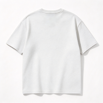 Steedbird Classic Crew Neck Cotton t-shirt, Soft Heather Gray Short Sleeve Tee, Versatile Solid Casual Unisex Tops for Daily Wear