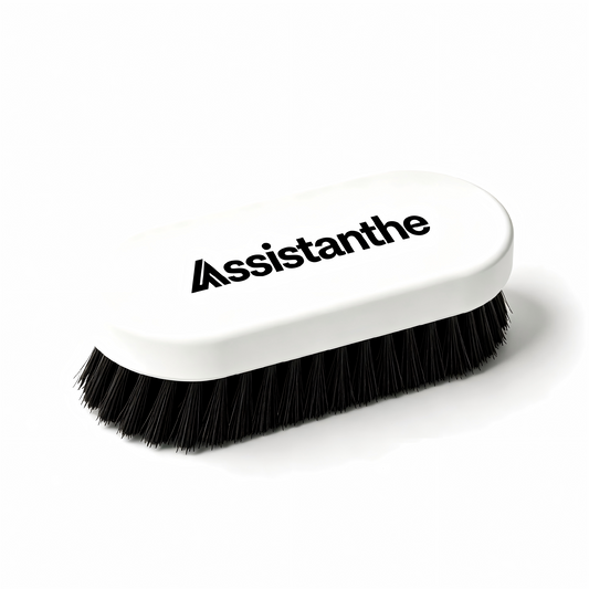 Assistanthe Multi-Purpose Household Cleaning Brush - Heavy-Duty Stain Remover Scrub Brush for Laundry, Shoes, Upholstery, and Home Surfaces, Ergonomic Handle, Durable Bristles