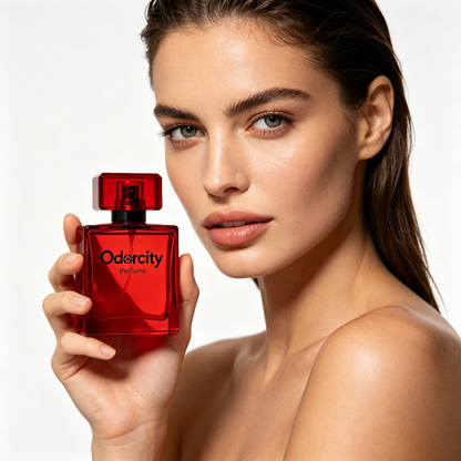 Odorcity Eau de Parfum for Women, Elegant Red Square Bottle Long Lasting Fragrance Daily Casual & Evening Party Perfume Spray