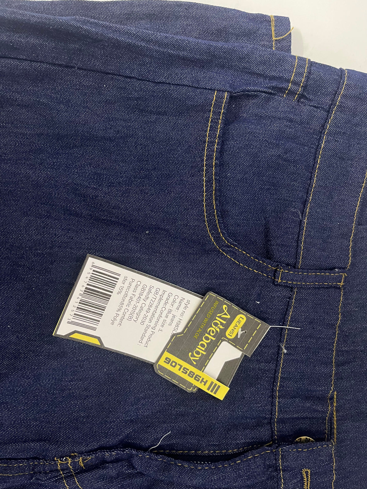 [Aloebaby Jeans]-Classic Dark Blue Straight-Leg Jeans - Versatile Casual Basic