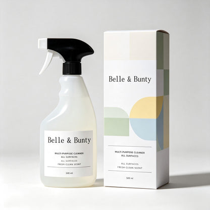 Belle & Bunty Multi Purpose Cleaner Spray, Fresh Clean Scent, 500ml All Surface Household Cleaning Spray, Multi Surface Cleaner for Kitchen, Countertops, Floors, Walls & Bathroom