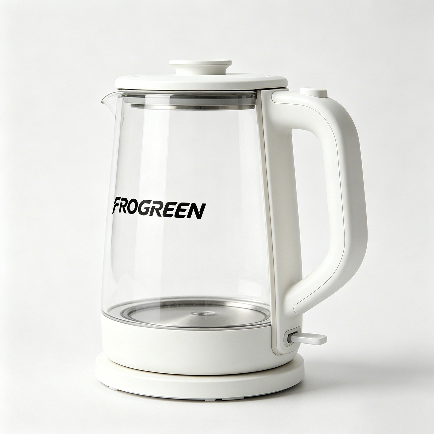 FROGREEN Glass Electric Tea Kettle, BPA Free Borosilicate Hot Water Boiler, Auto Shut Off & Boil Dry Protection Clear Electric Water Kettle for Home Office Dorm