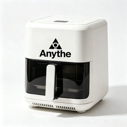 Anythe Air Fryer, Visible Window Air Fryer Oven, Digital Touchscreen Compact Air Fryer for Healthy Oil Free Cooking