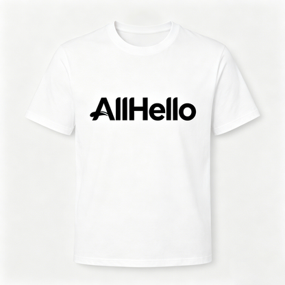 【AllHello Classic Logo T-shirt】—— Your Go-To for Everyday Comfort & Style