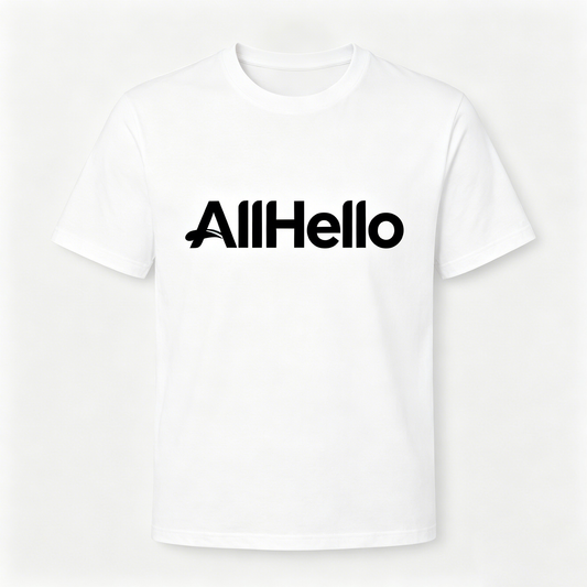 【AllHello Classic Logo T-shirt】—— Your Go-To for Everyday Comfort & Style
