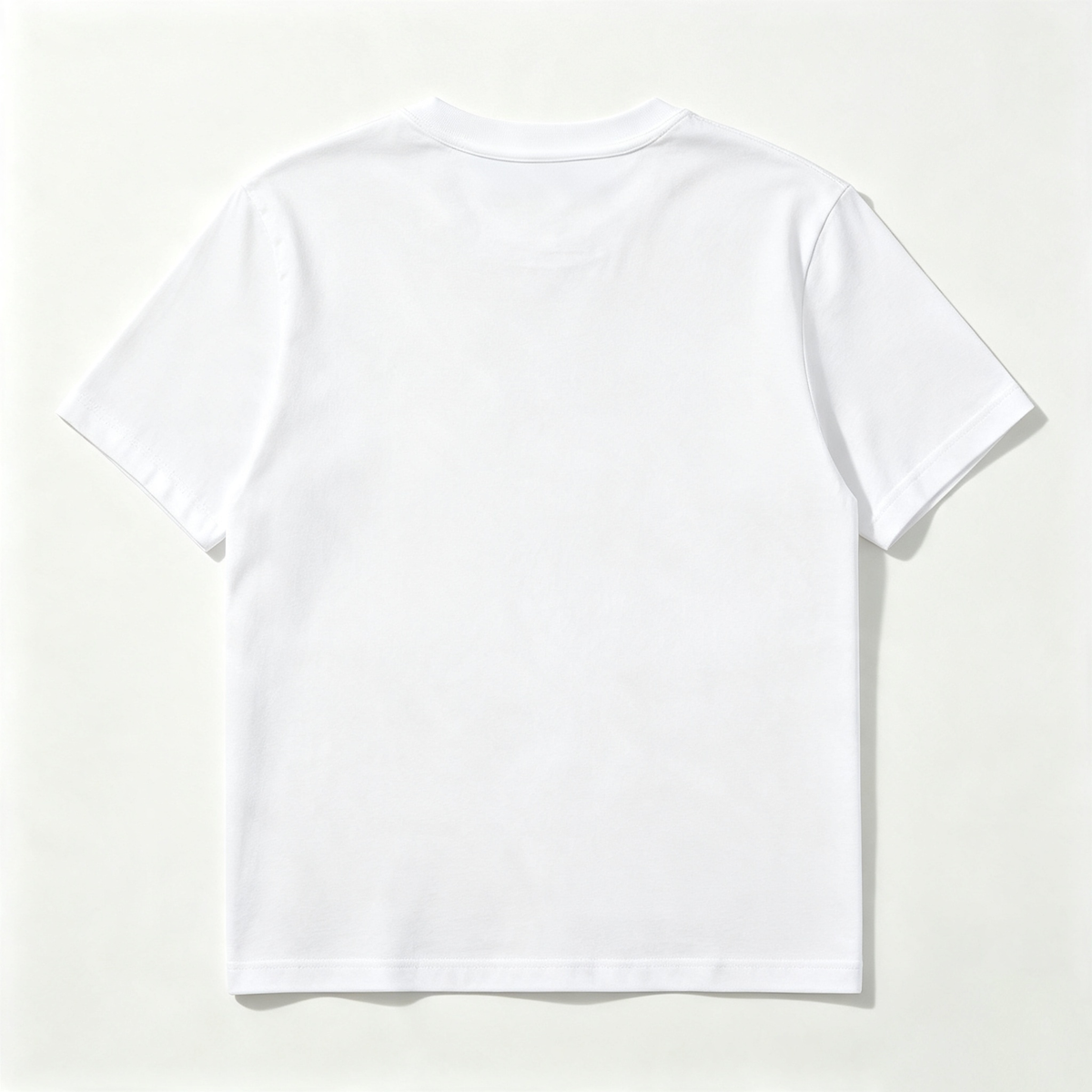 Beeyouth Crew Neck Plain White T‑Shirt, Soft Breathable Short Sleeve Casual Tee Shirt