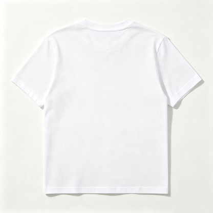 Beeyouth Crew Neck Plain White T‑Shirt, Soft Breathable Short Sleeve Casual Tee Shirt