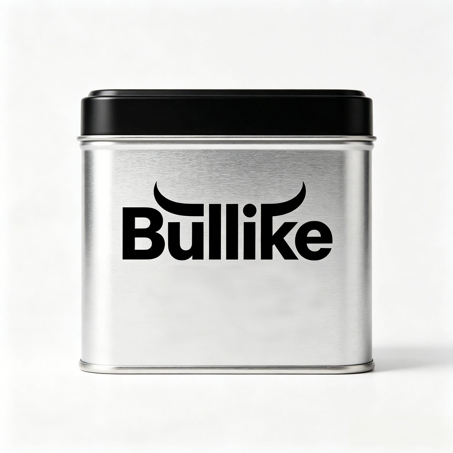 Bullike Square Metal Storage Tin Can with Lid, Airtight Multipurpose Metal Container for Tea, Candy, Small Items, Home & Kitchen Organizer