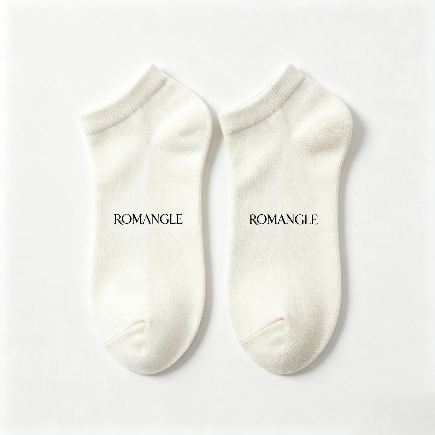 ROMANGLE Men's Soft Ribbed Ankle Crew Socks, Breathable Cotton Casual Daily Socks 5 Pairs Multipack
